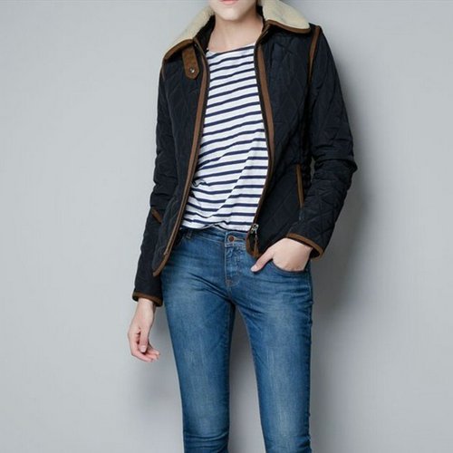 2012 autumn winter fashion women's coat with a hoody thermal wadded jacket cotton-padded outerwear Free shipping