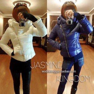 2012 autumn,winter,new arrival,bevel zip Cotton-padded jacket,high collar down coat,warm down jacket,retail!!
