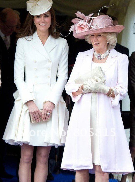 2012 autumn&winter Newest boutiques Women Clothing,Royal style fashion pink white coat, Kate Princess jackets&windbreake