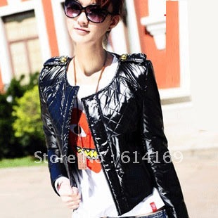 2012 autumn winter slim light star style paul warm cotton jacket outerwear