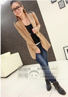 2012 autumn women's fashion chain tassel thin cardigan outerwear trench