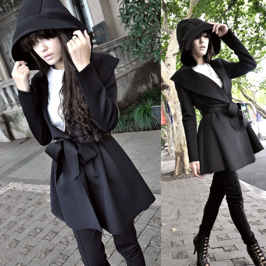 2012 autumn women's fashion elegant trench female outerwear spring and autumn slim plus size free shipping