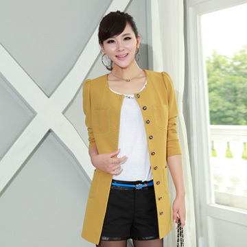 2012 autumn women's trench elegant fashion o-neck medium-long outerwear