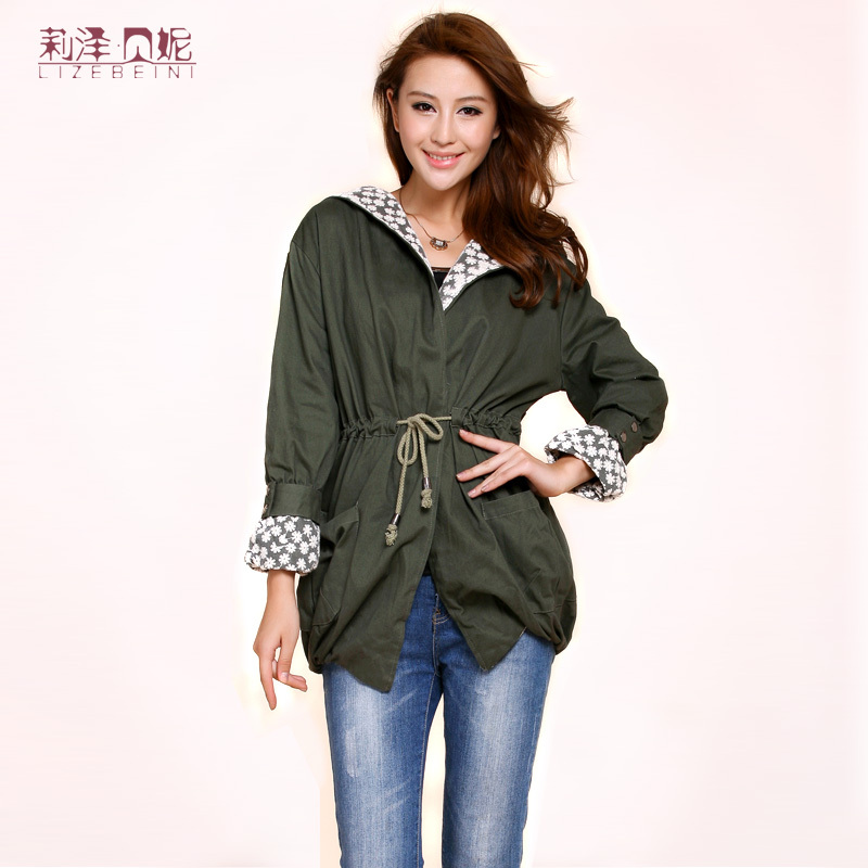 2012 autumn women's women winter outerwear lace collar short trench female outerwear autumn and winter