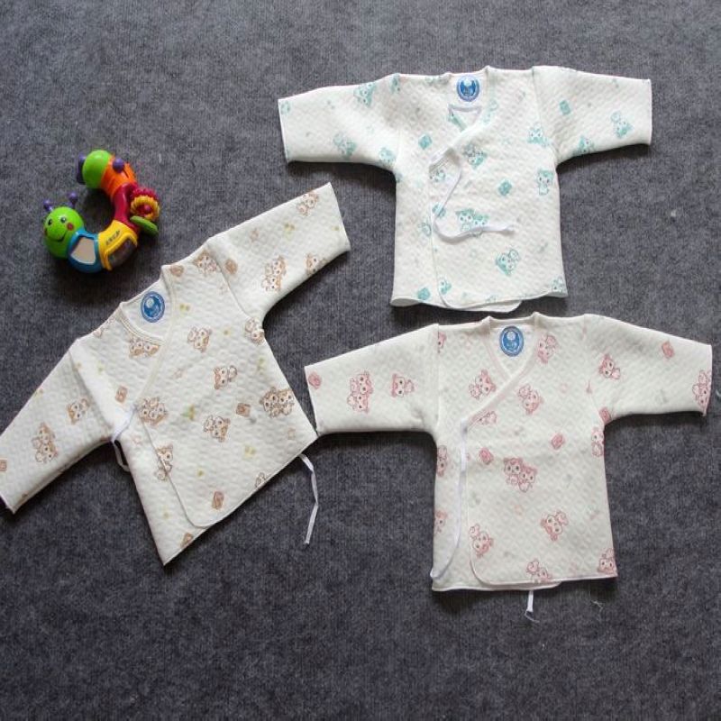 2012 baby 100% cotton basic shirt baby thermal underwear newborn thickening cartoon clothes