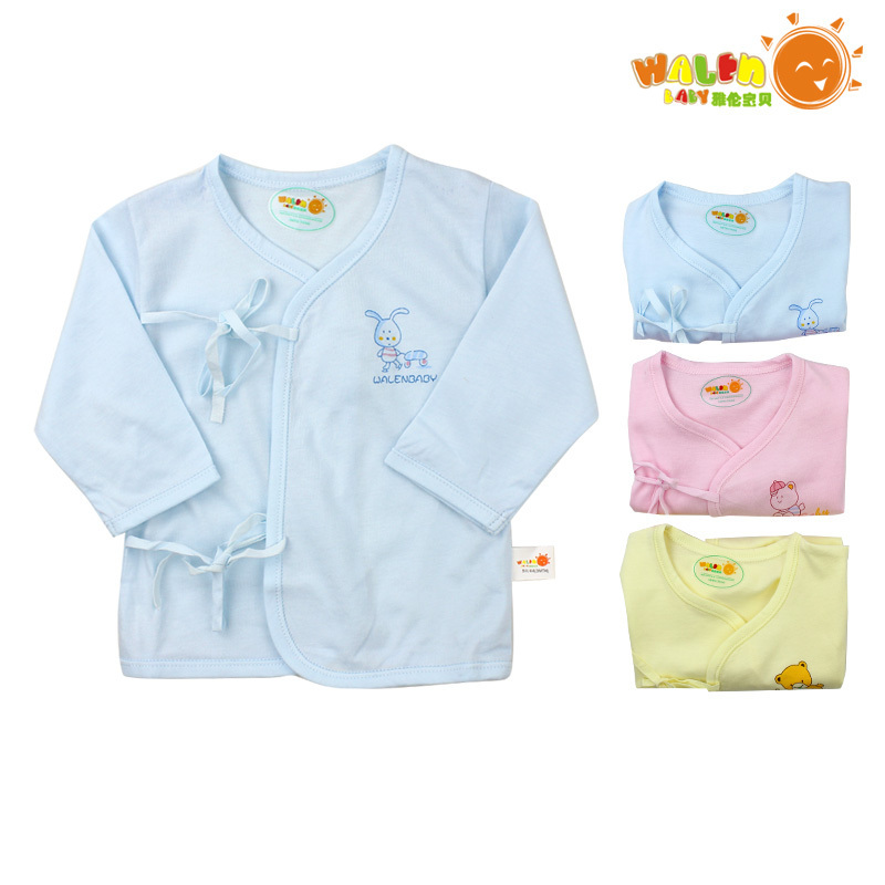 2012 baby 100% cotton top spring and autumn baby long-sleeve newborn shirt cardigan 1013