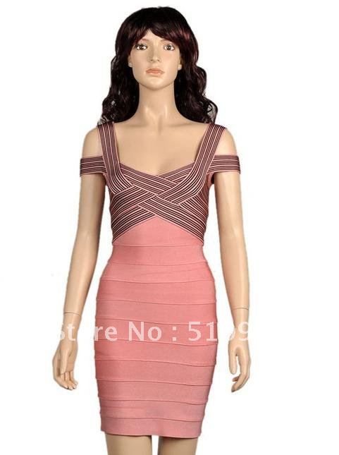 2012 bandage dress pink sexy dress