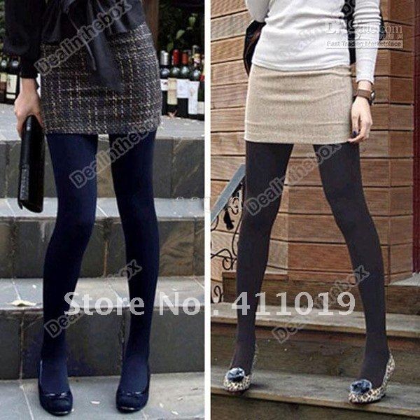2012 beautiful New Winter Fashion Slim Fleece Tights Pantyhose Warmers Women Stockings Five Colors 20pcs by DHL or EMS