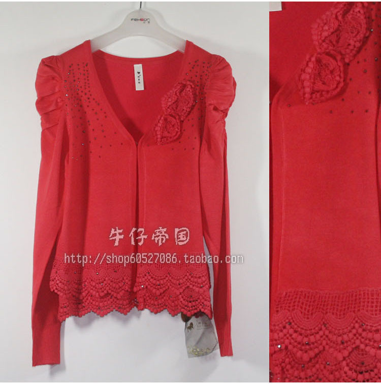 2012 beautiful sweater chromophous fashion knitted outerwear fashion