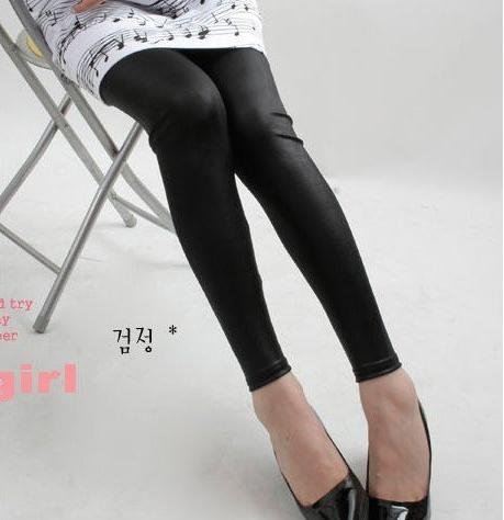 2012 best selling fashion lady fake leather Leggings,black matt women's leggings,free shipping