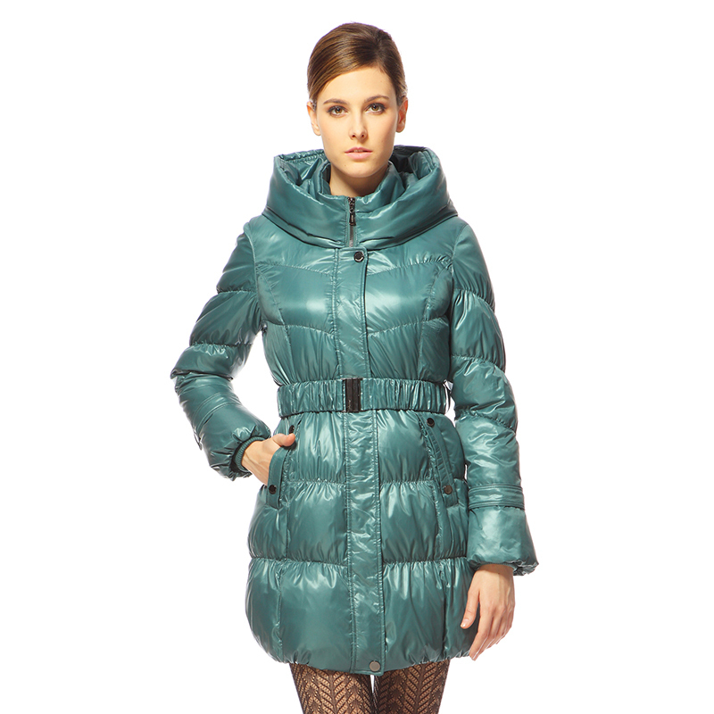 2012 BOSIDENG down coat female with a hood classic slim medium-long b1201096 Free shipping