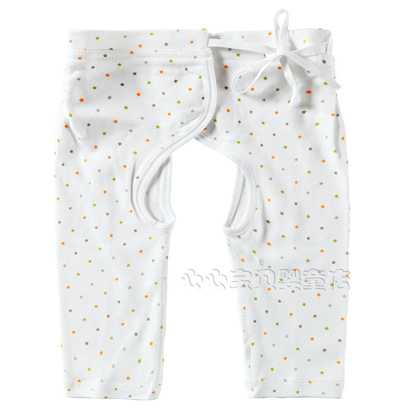 2012 bush-rope carpenter's spring and summer 100% cotton baby underwear pa996-132w newborn open-crotch pants