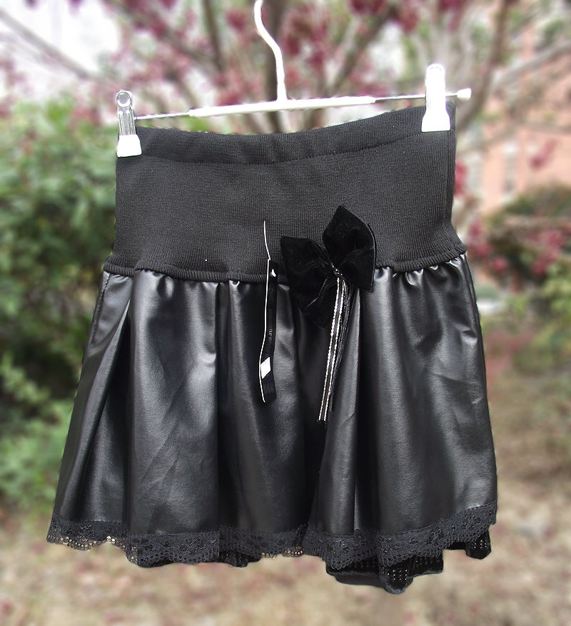 2012 bust skirt autumn and winter plus size PU skirt genuine leather short skirt fashion high waist slim diamond