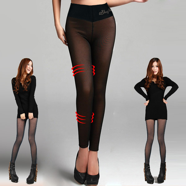 2012 cashmere double layer thickening silveryarn wire meat warm pants legging