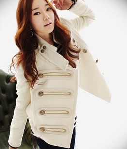 2012 cashmere woolen winter outerwear autumn and winter women british style wool coat female Free Shipping