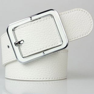 2012 casual pin buckle white genuine leather female strap fashion cowhide women's strap women's belt
