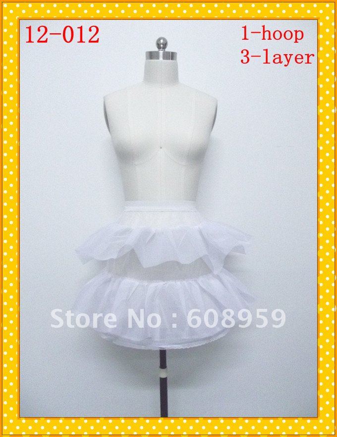 2012 Cheap Discount  Hoop Layer Flower Girls Petticoat Crinoline Slip Skirt Prom Gown
