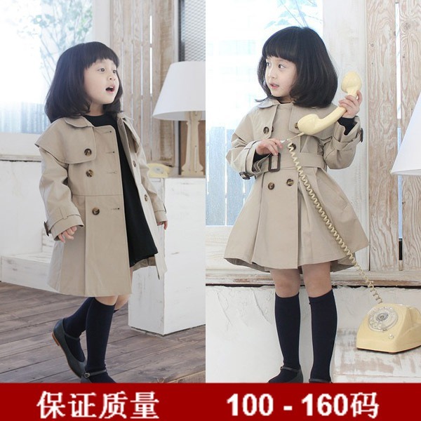 2012 child cape trench female child outerwear overcoat