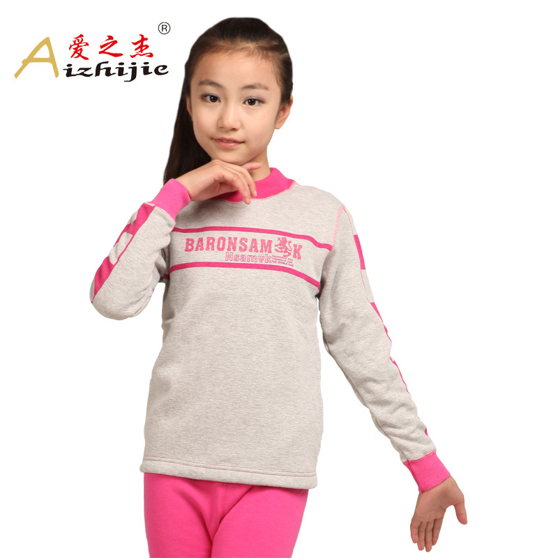 2012 child thermal underwear set 100% cotton long-sleeve sleepwear azj6207-1