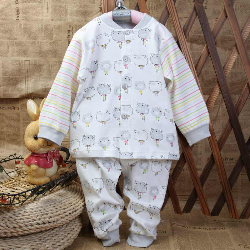 2012 child underwear set 100% cotton male child cardigan underwear 014514