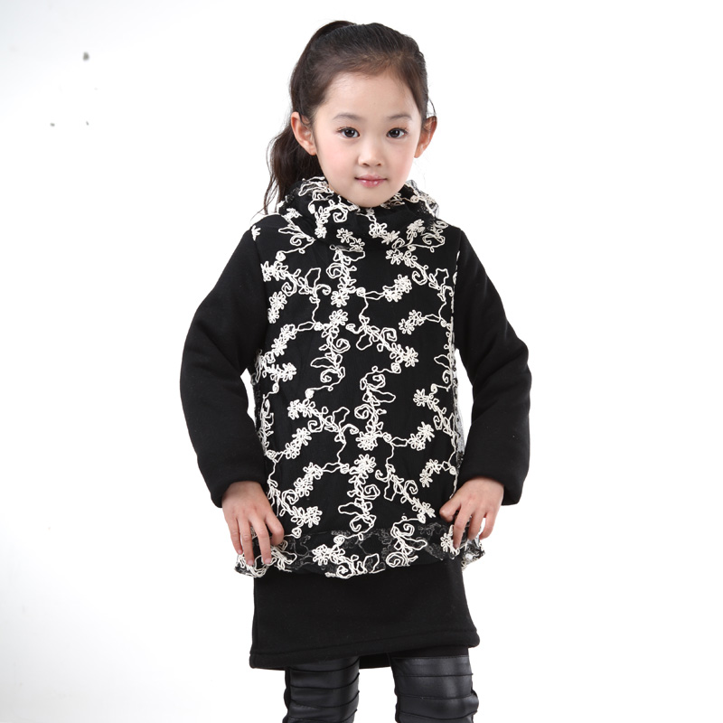 2012 children's clothing child basic shirt female child turtleneck long-sleeve thermal thickening fleece sweatshirt fleece