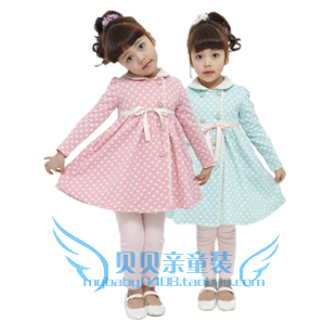 2012 children's clothing female child autumn kids clothes child clothes baby trench outerwear cardigan princess