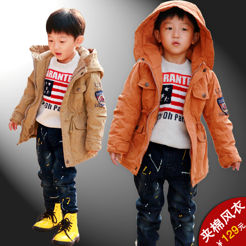 2012 children's clothing male child winter child wadded jacket baby cotton-padded jacket cotton-padded jacket outerwear