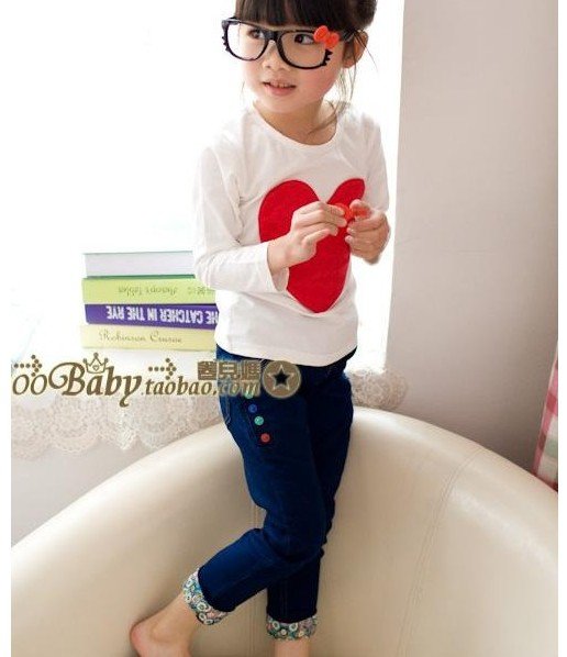 2012 children's clothing wholesale children jeans brand children's pants color nail Free Shipping 3-9years