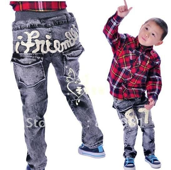 2012 children's clothing wholesale children Korea jeans boys' trousers