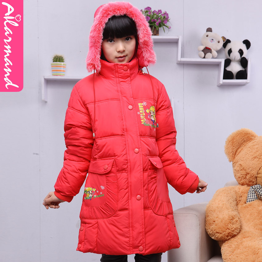 2012 children's clothing winter female child wadded jacket outerwear child cartoon cotton-padded jacket 9028