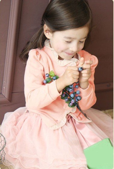 2012 children's jacket combed cotton girl autumn outfit cardigan