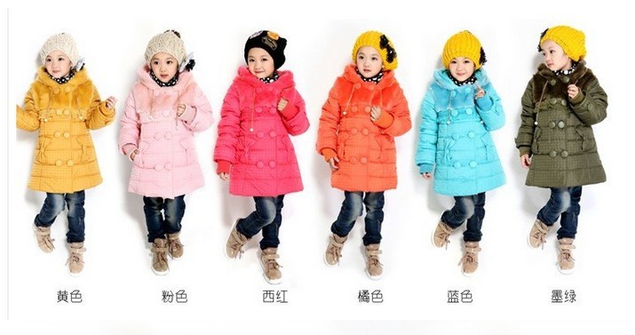 2012 children's wear children cotton-padded clothes coat girl quilted jacket