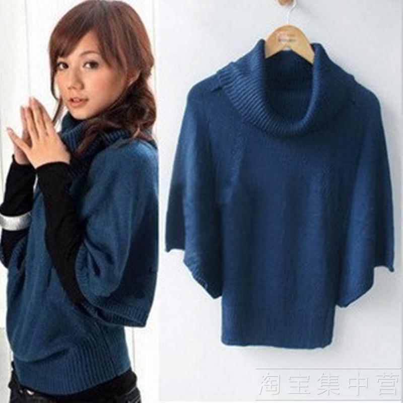 2012 clothing autumn fashionable casual large lapel batwing sleeve sweater outerwear cardigan