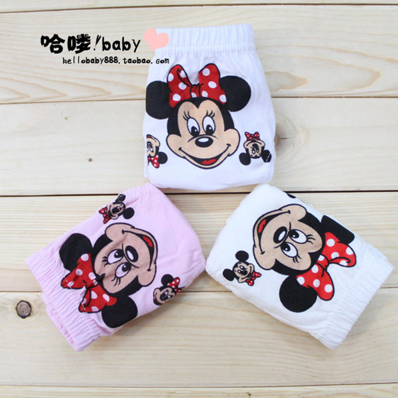 2012 clothing underwear baby autumn triangle panties female child MICKEY cartoon 100% cotton shorts