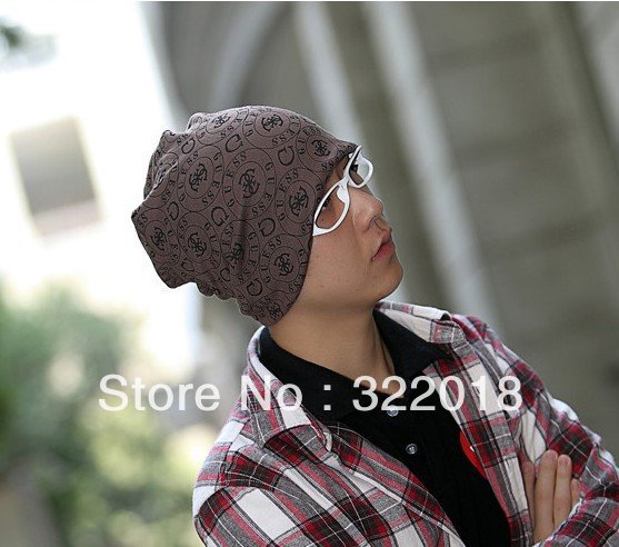 2012 COOL New Fashion Designer Beanie For Womens Cotton Slouchy Fitted Beanies Hats Unisex Sport Cap Mens Skull Caps Baggy Hats