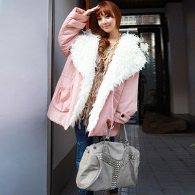2012 cotton-padded jacket wadded jacket medium-long outerwear winter slim winter women's women winter clothes