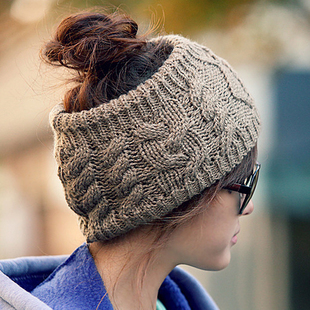 2012 crownless twisted knitted hats,unisex cool half-headed beanies,Free Shipping