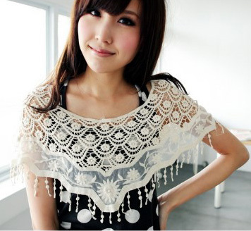 2012 cutout summer shirt short design crochet sweater shirt loose lace crotch free shipping