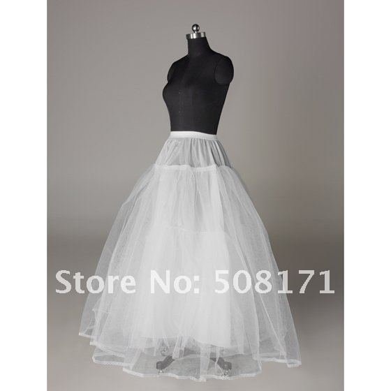 2012 Decent Three Layer Free Shipping  White Wedding Dress petticoat New Without tags Bridal Gown petticoat
