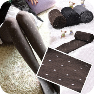 2012 dimond plaid dot velvet legging socks women's vintage jacquard pantyhose