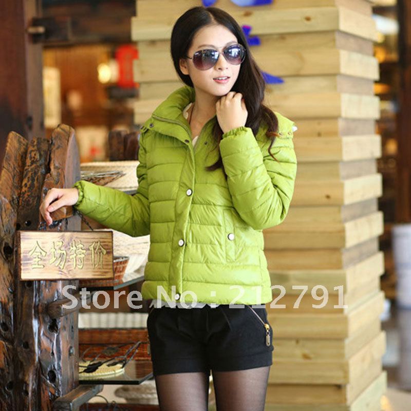 2012 down coat wadded jacket female short design wadded jacket snow wear free shipping