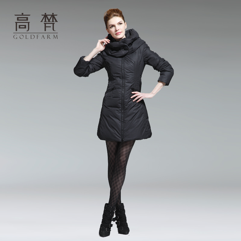 2012 down coat Women winter long design slim heap turtleneck winter