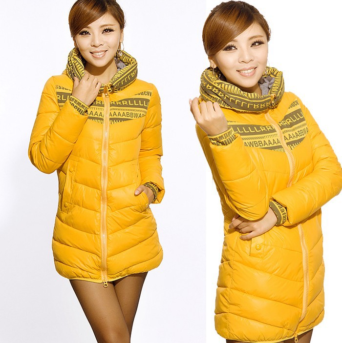 2012 down cotton cotton-padded jacket hot-selling slim medium-long women's plus size wadded jacket cotton-padded jacket female