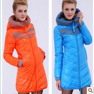 2012 down cotton cotton-padded jacket hot-selling slim medium-long women's plus size wadded jacket cotton-padded jacket female