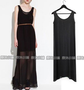 2012 Europe and spins dress sexy restoring ancient ways transparent sleeveless vest female
