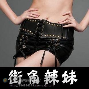 2012 europe style autumn and winter cross lacing leather short skirt winter dress leather skirt bag skirt - rivet strap short