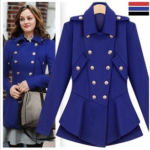 2012 EUROPE STYLE[YZ069]fashion women's skirt design outerwear,woolen trench, wool &blends coats jackets free shipping