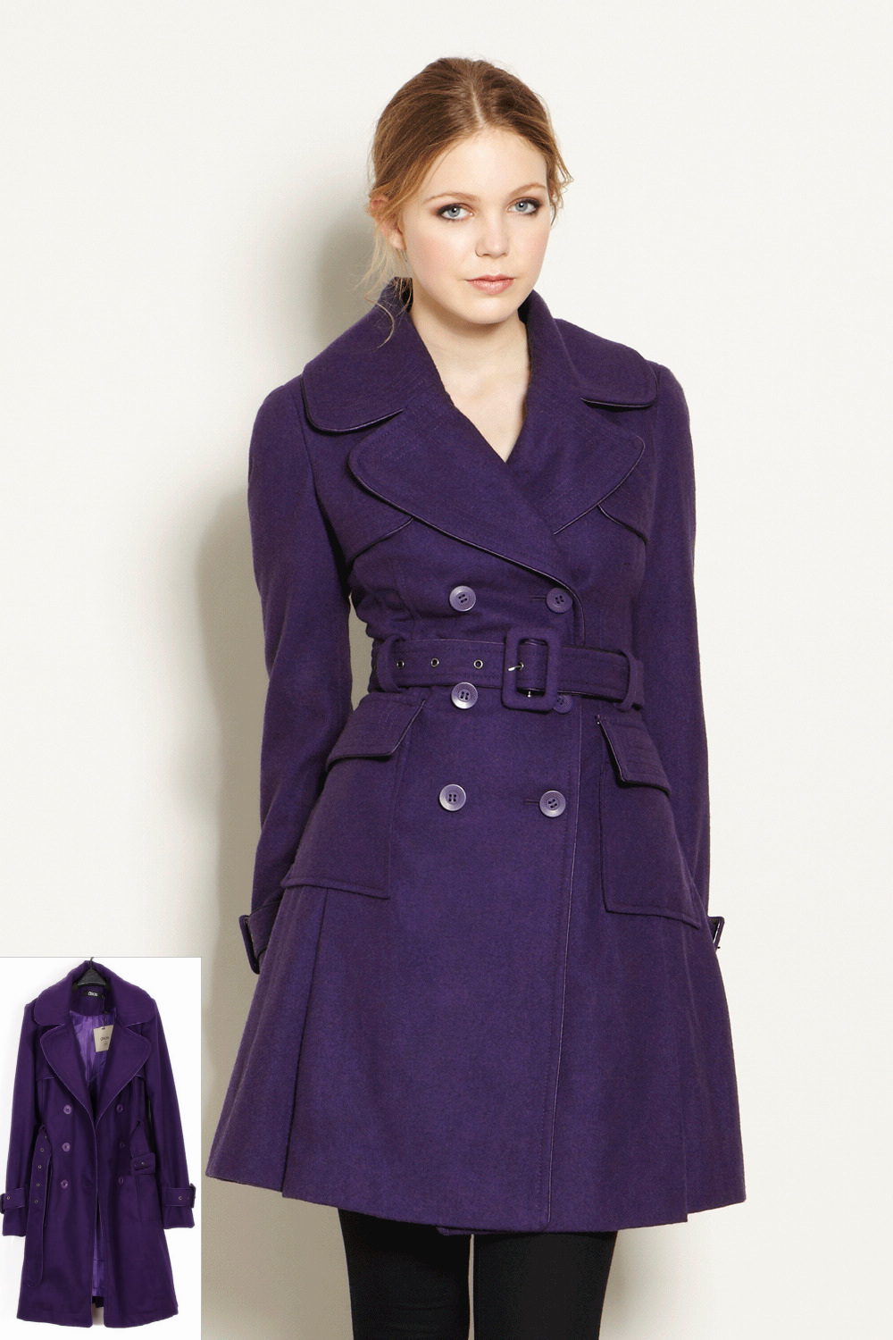 2012 fashion as os clothing body shaping woolen big long design outerwear ladies' windbreaker EMS/DHL free