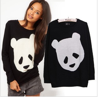 2012 fashion asos polar bear pattern pullover sweater