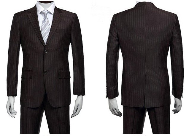 2012 Fashion Brand New men's suits,dress business suit,tuxedo men's suit,2 buttons,stripe FDG